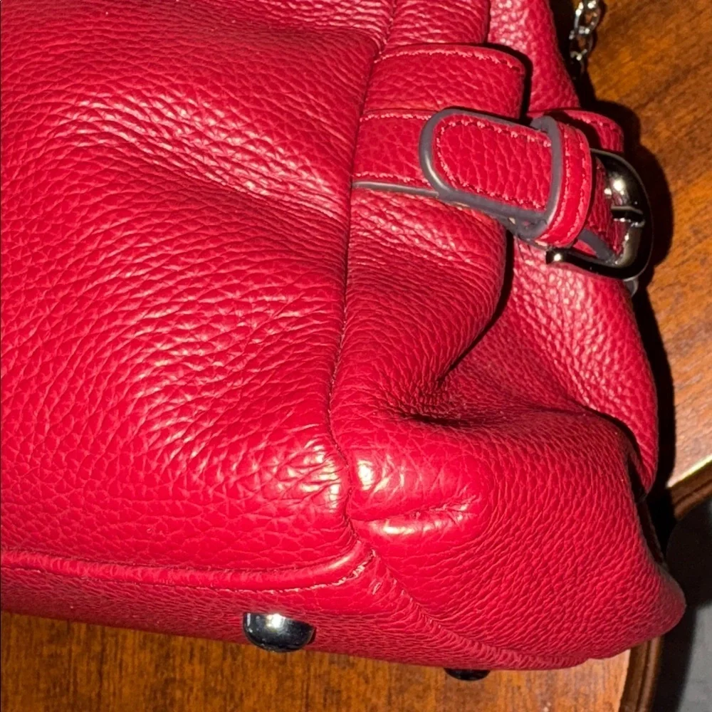 Vatan  satchel  Crossbody bag  vintage thick pebbled Leather  Silvertone HW NWOT